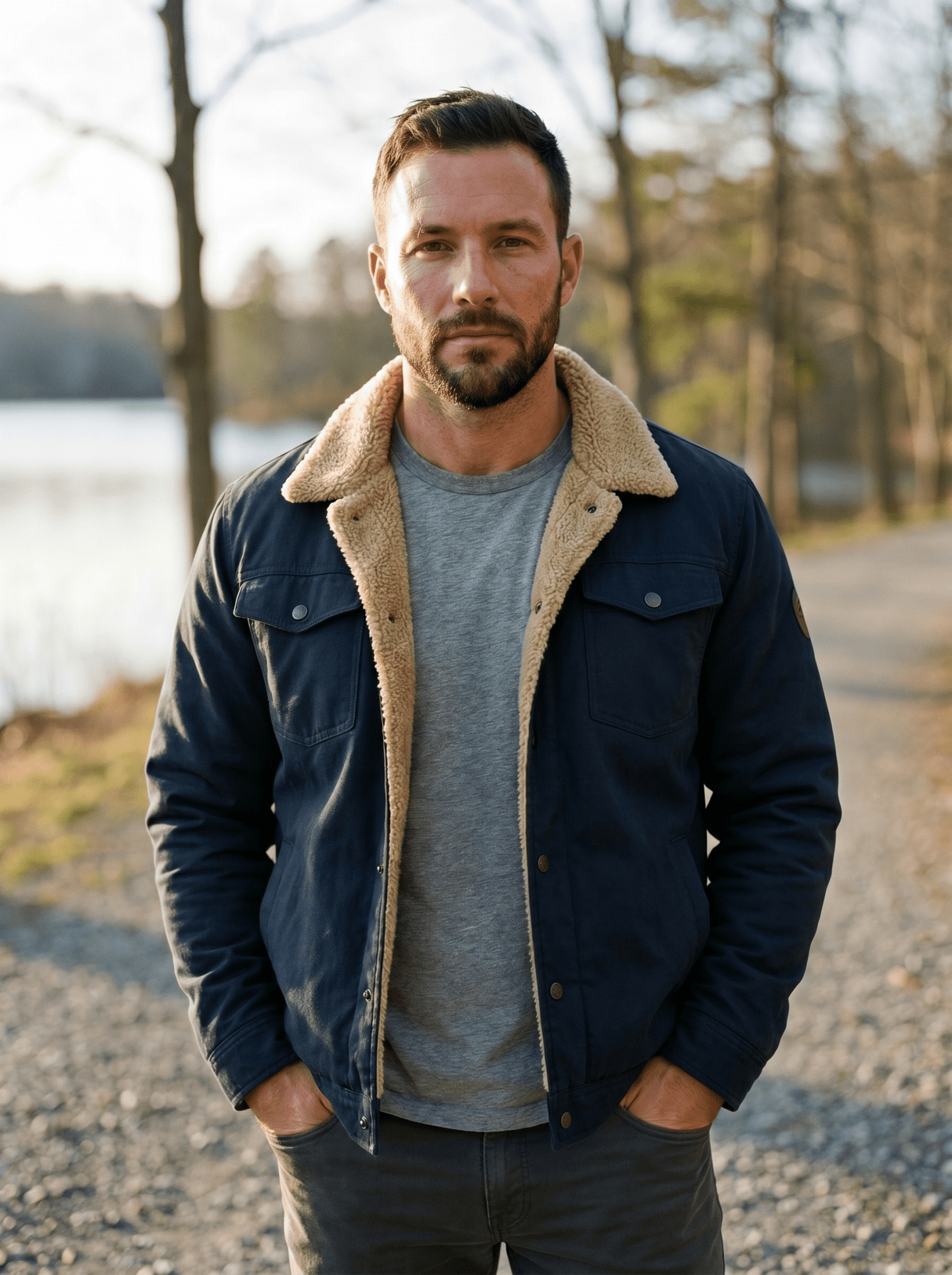 Cashmere-Cotton Mens Workwear Bomber Jacket - vencé