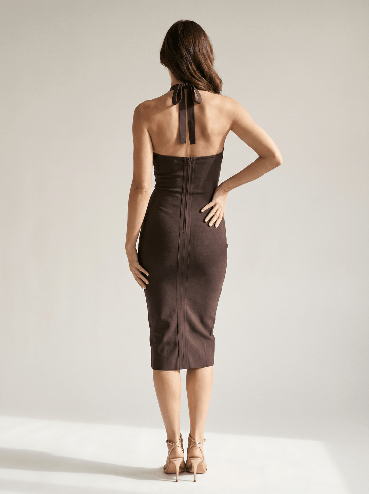 Polyester Bodycon Dress - vencé