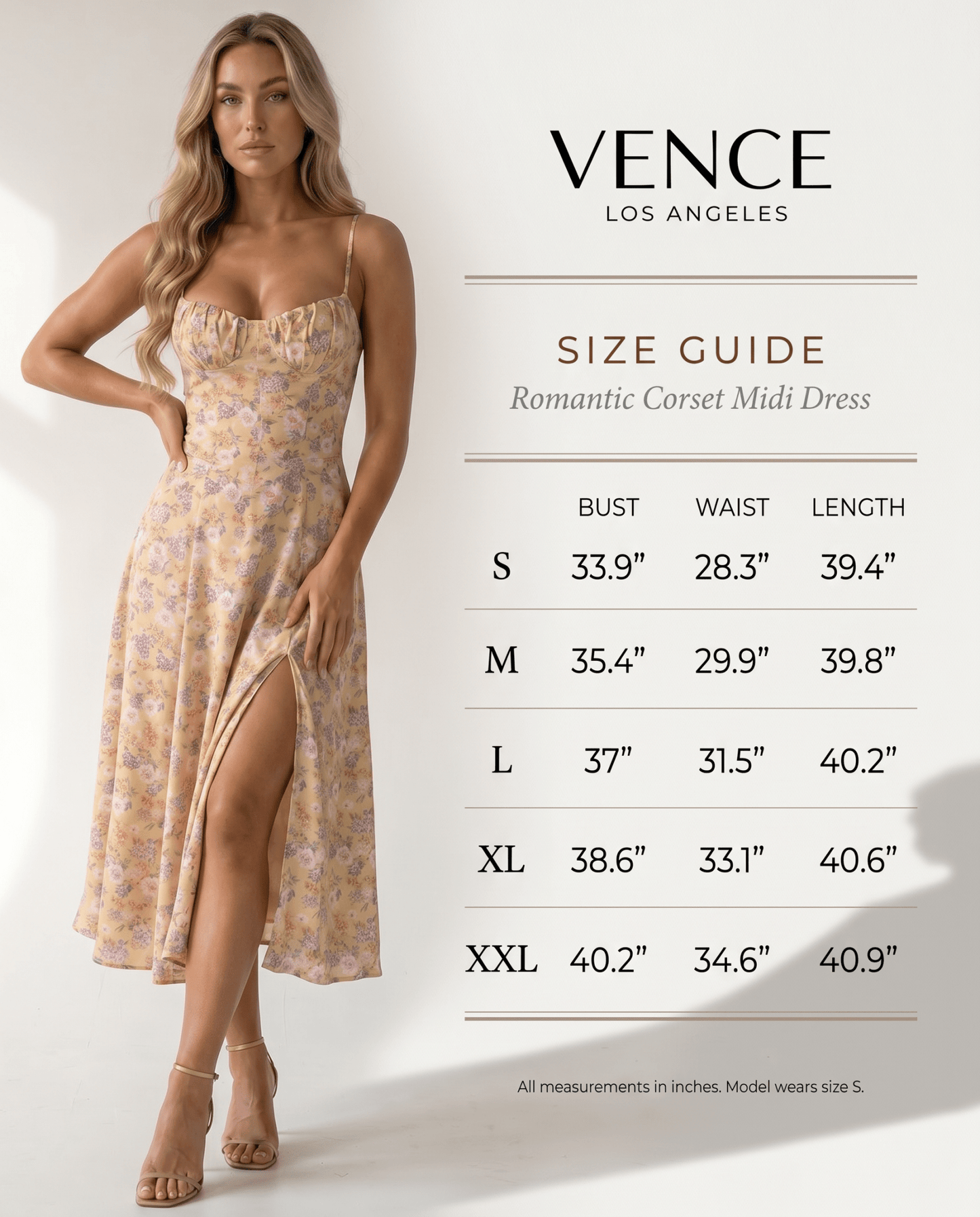 Romantic Corset Midi Dress - vencé