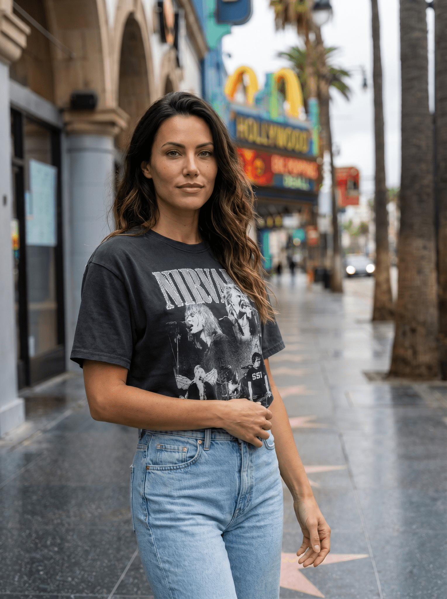 Band Tees Nirvana Character T-Shirt - vencé