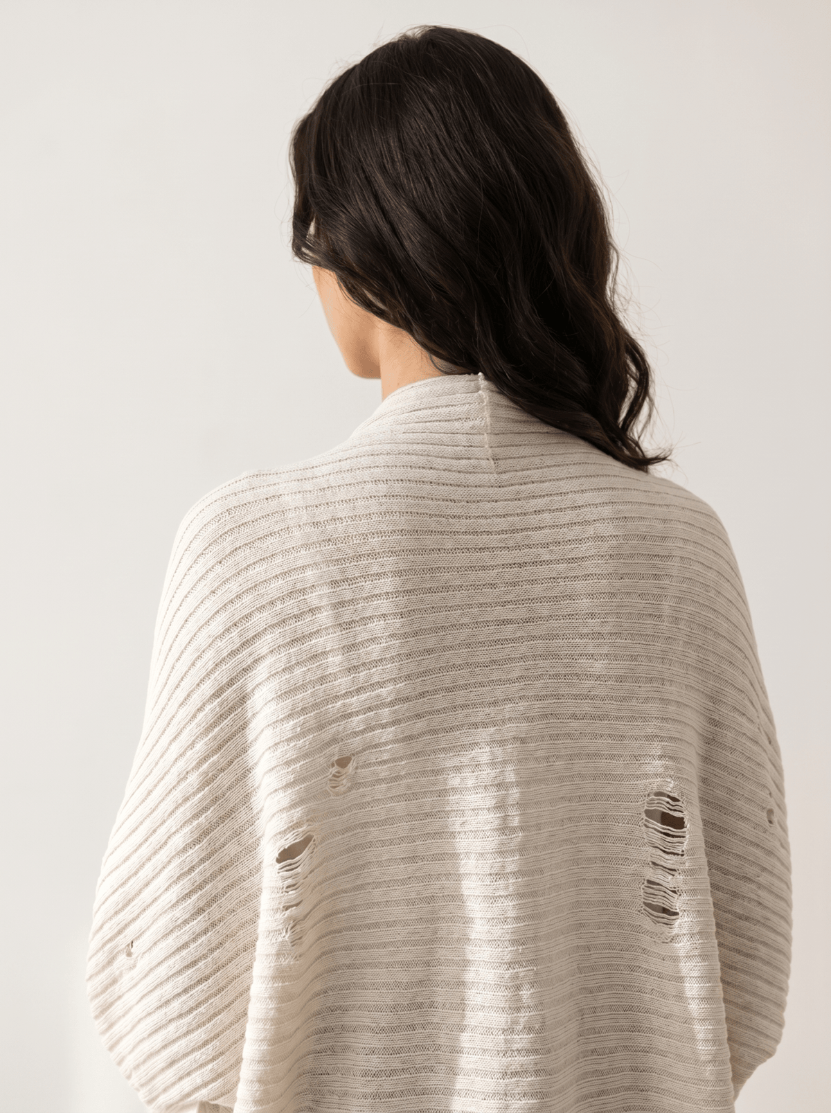 Batwing-Sleeve Cape Cardigan - vencé