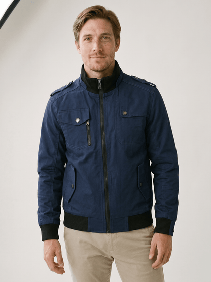 Cargo Pocket Mens Bomber Jacket - vencé