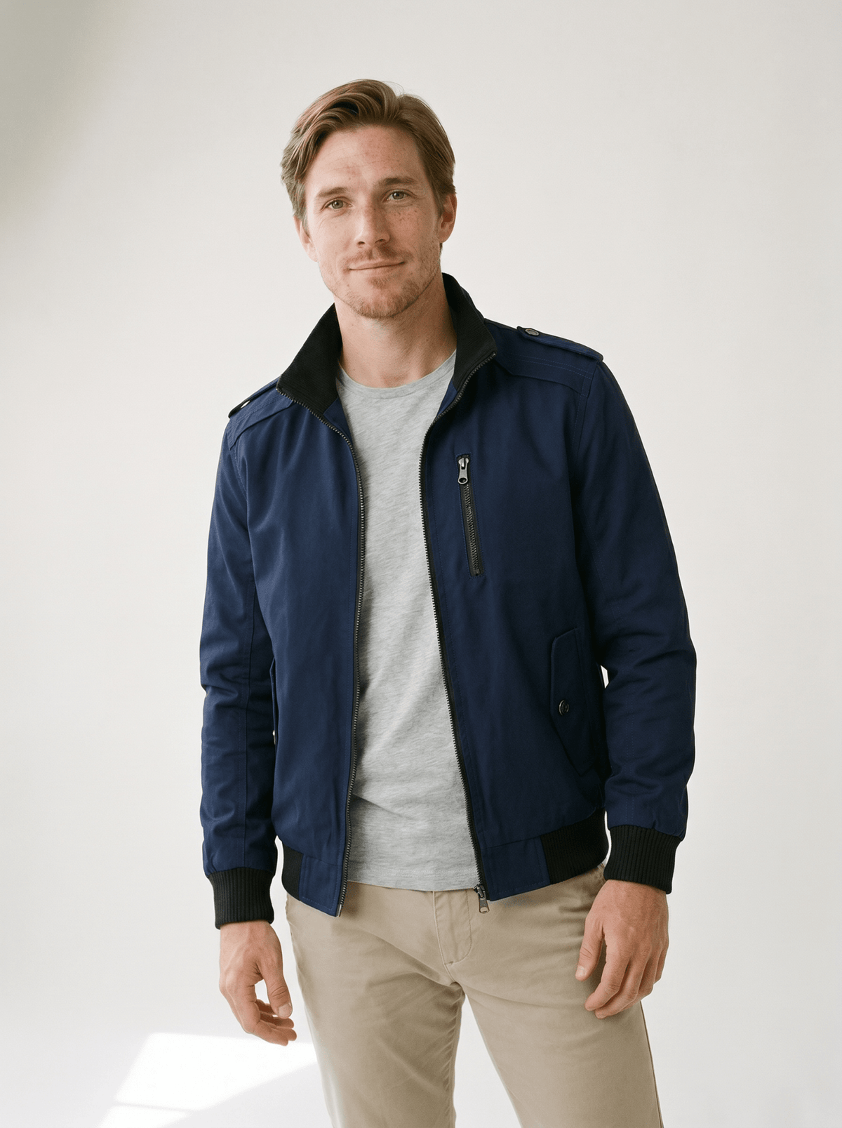 Cargo Pocket Mens Bomber Jacket - vencé