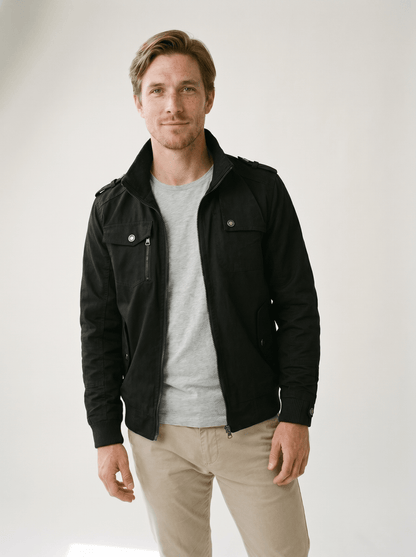 Cargo Pocket Mens Bomber Jacket - vencé