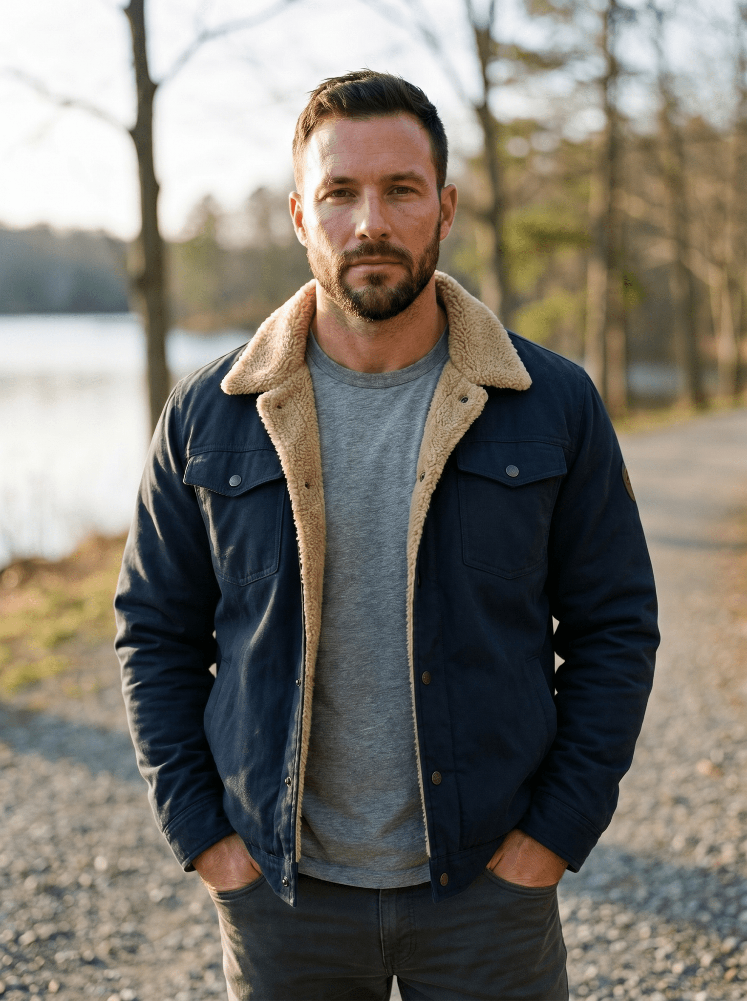 Cashmere-Cotton Mens Workwear Bomber Jacket - vencé