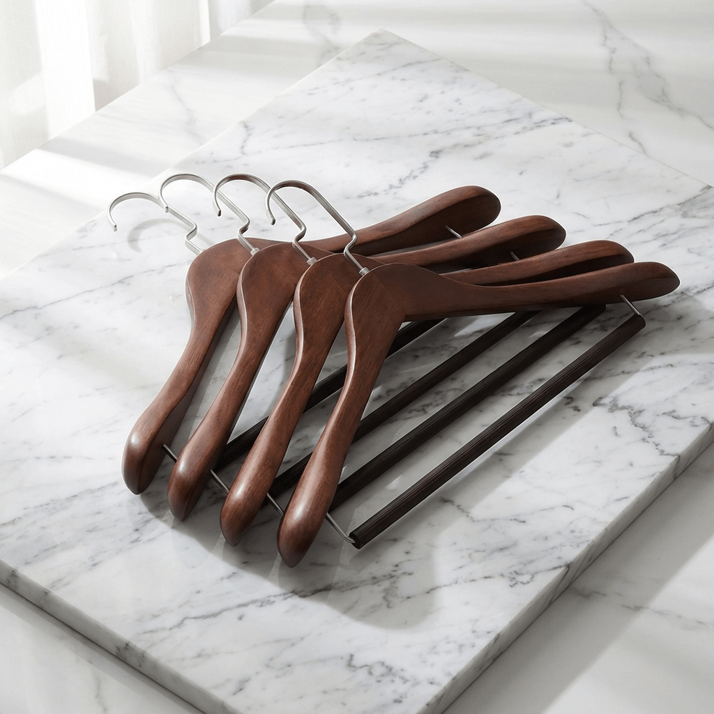 Classic Wooden Garment Clothes Hanger - vencé