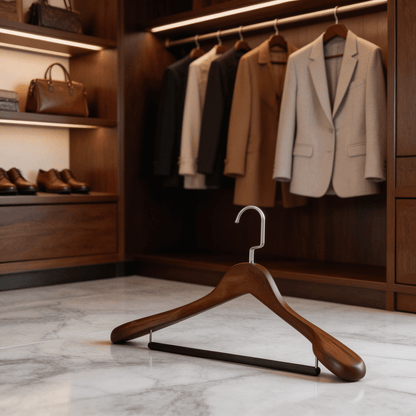 Classic Wooden Garment Clothes Hanger - vencé