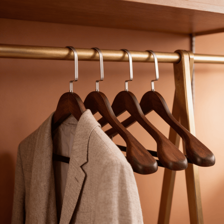 Classic Wooden Garment Clothes Hanger - vencé