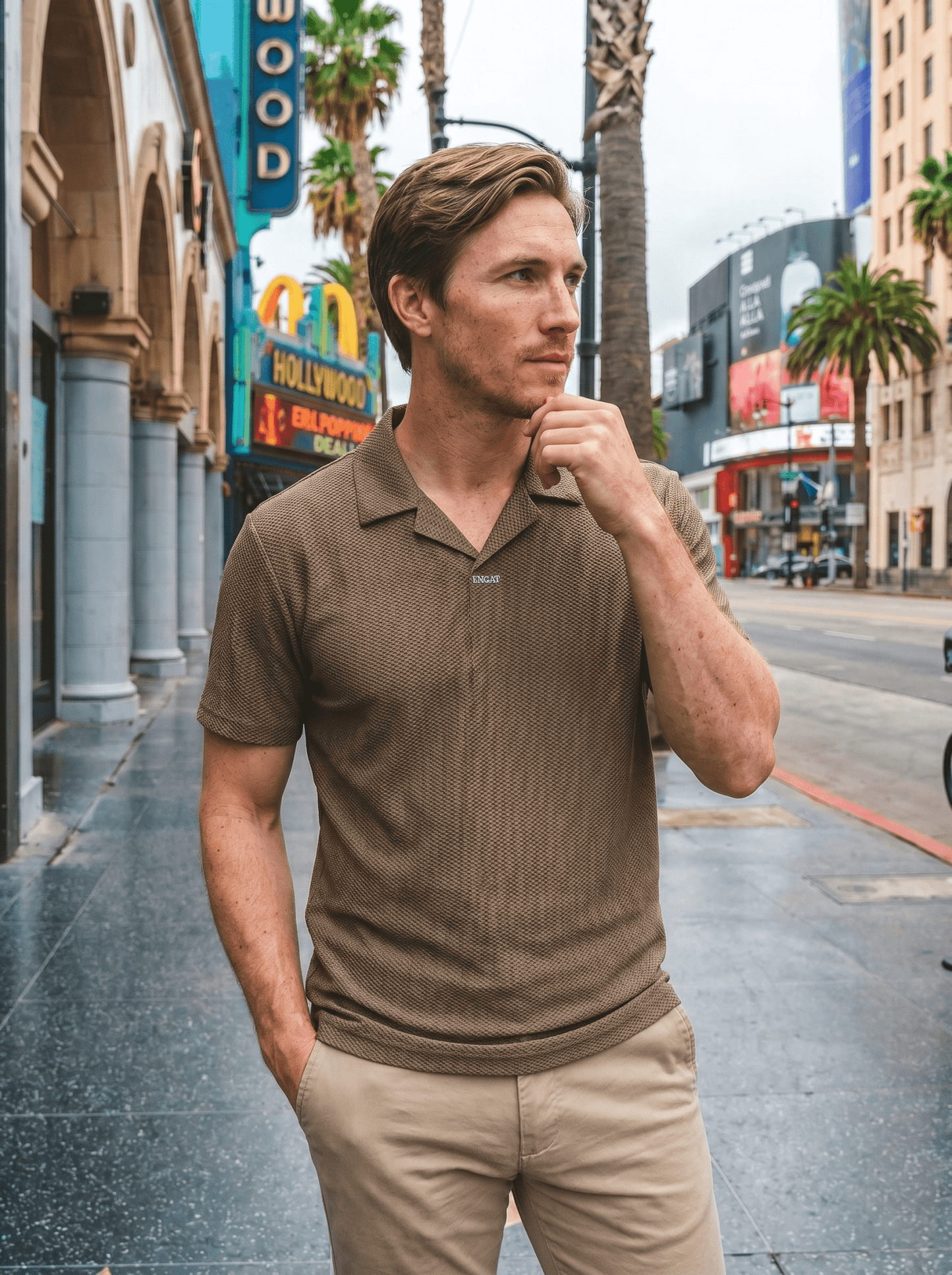 Cuban Collar Pineapple-Knit Shirt - vencé