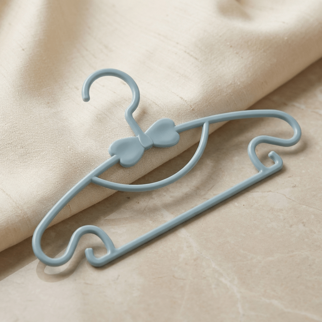 Elegant Plastic Clothes Hanger with Bow Design - vencé
