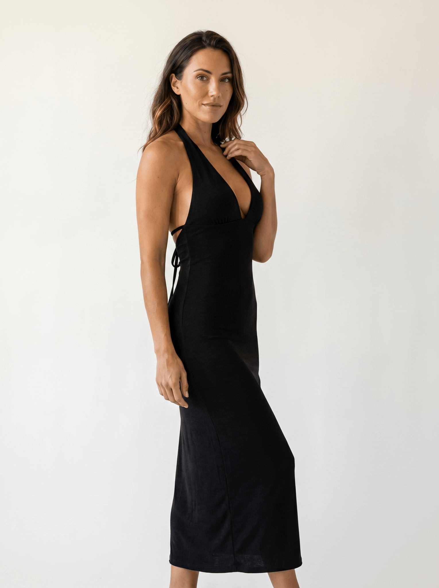 Halter Bodycon Dress - vencé