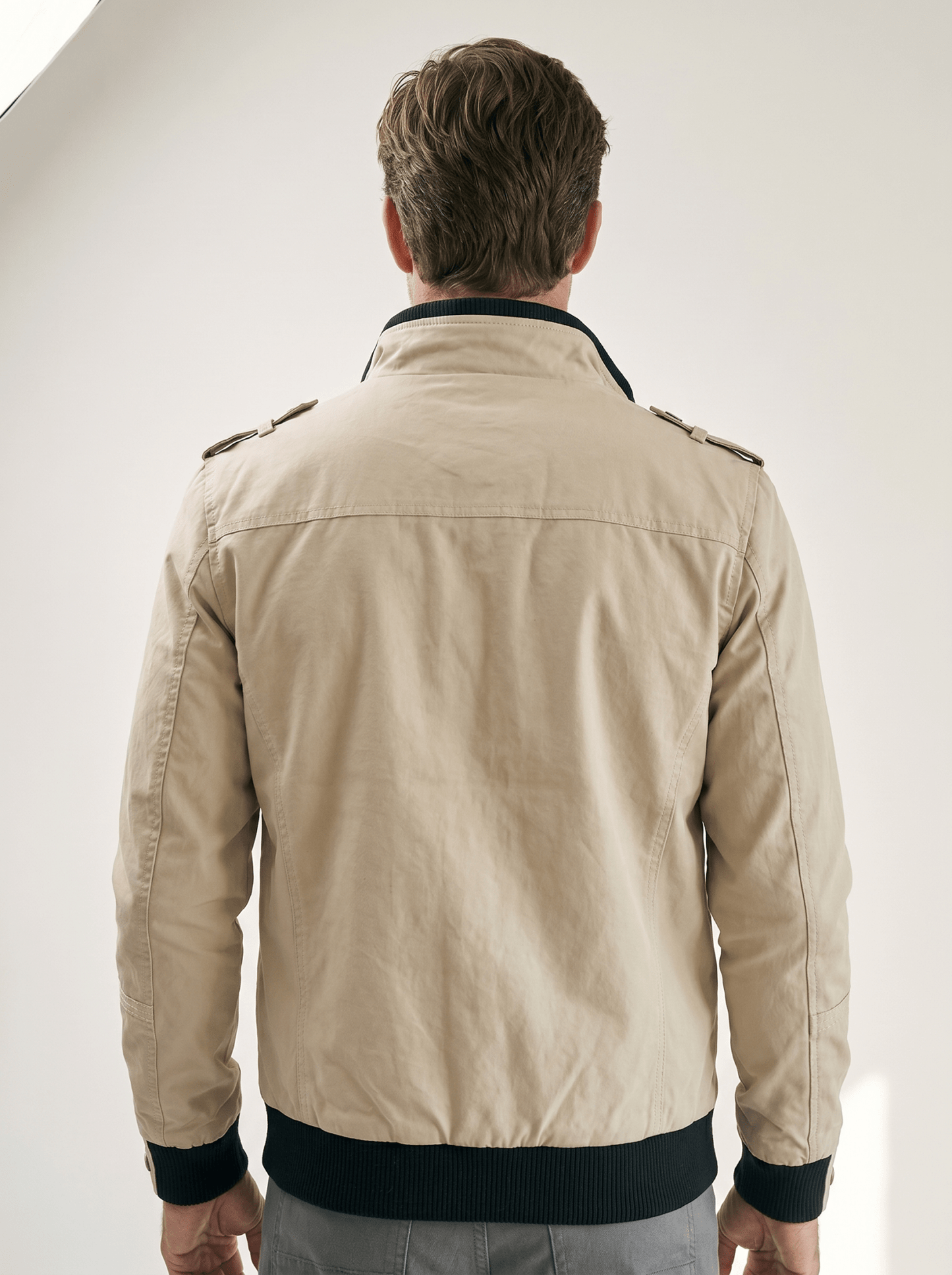 Military Stand - Collar Bomber Jacket - vencé