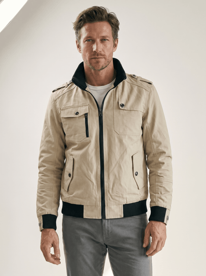 Military Stand - Collar Bomber Jacket - vencé