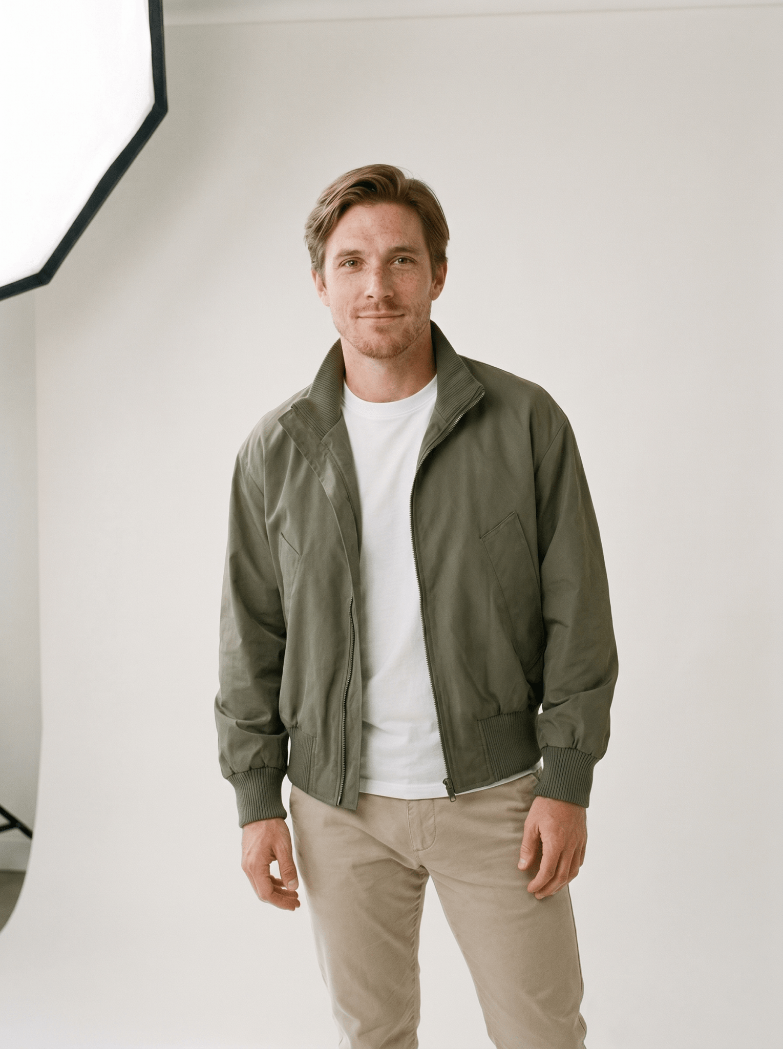 Oversized Stand - Collar Mens Bomber Jacket - vencé