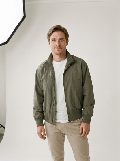 Oversized Stand - Collar Mens Bomber Jacket - vencé