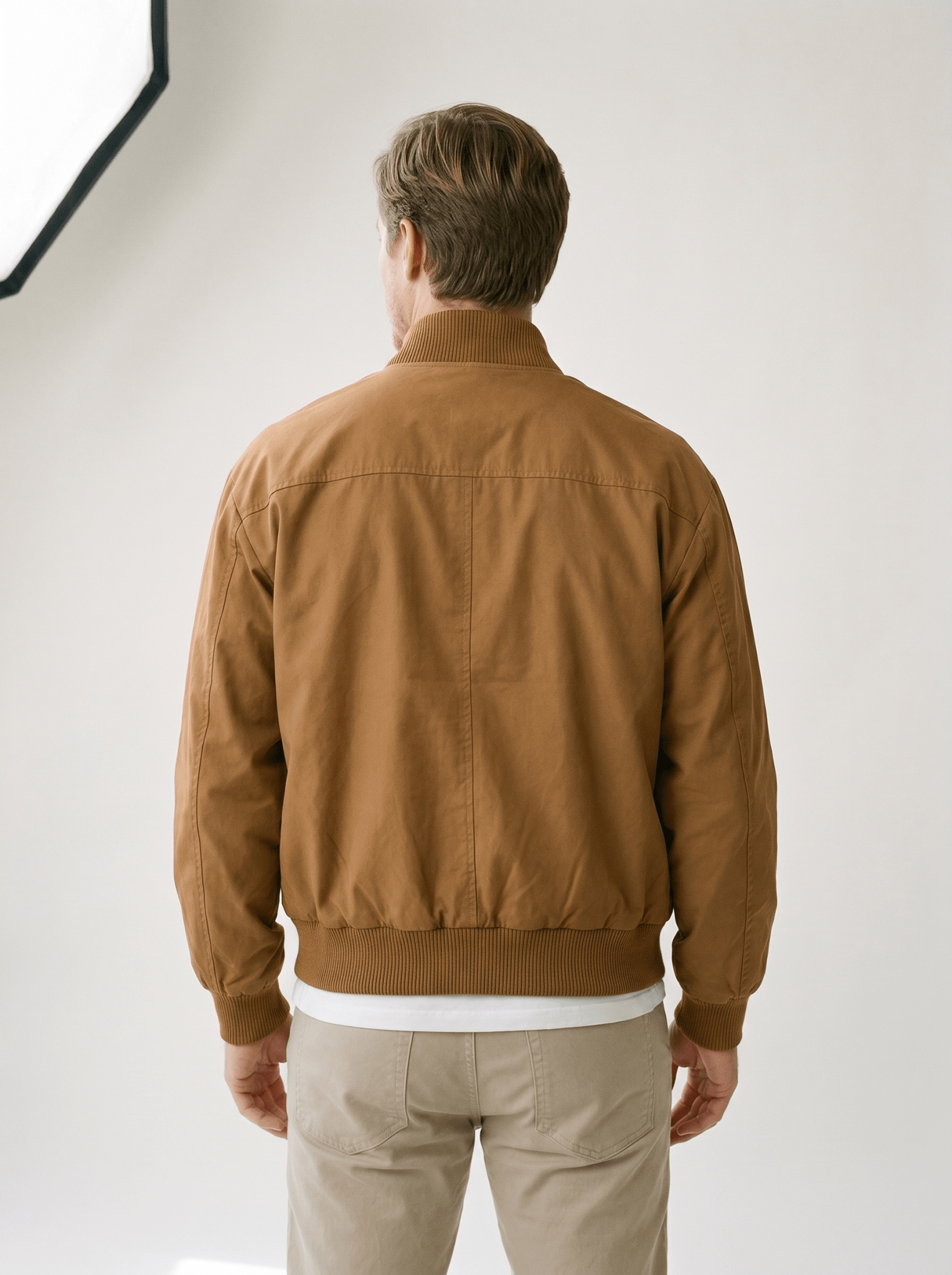 Oversized Stand - Collar Mens Bomber Jacket - vencé