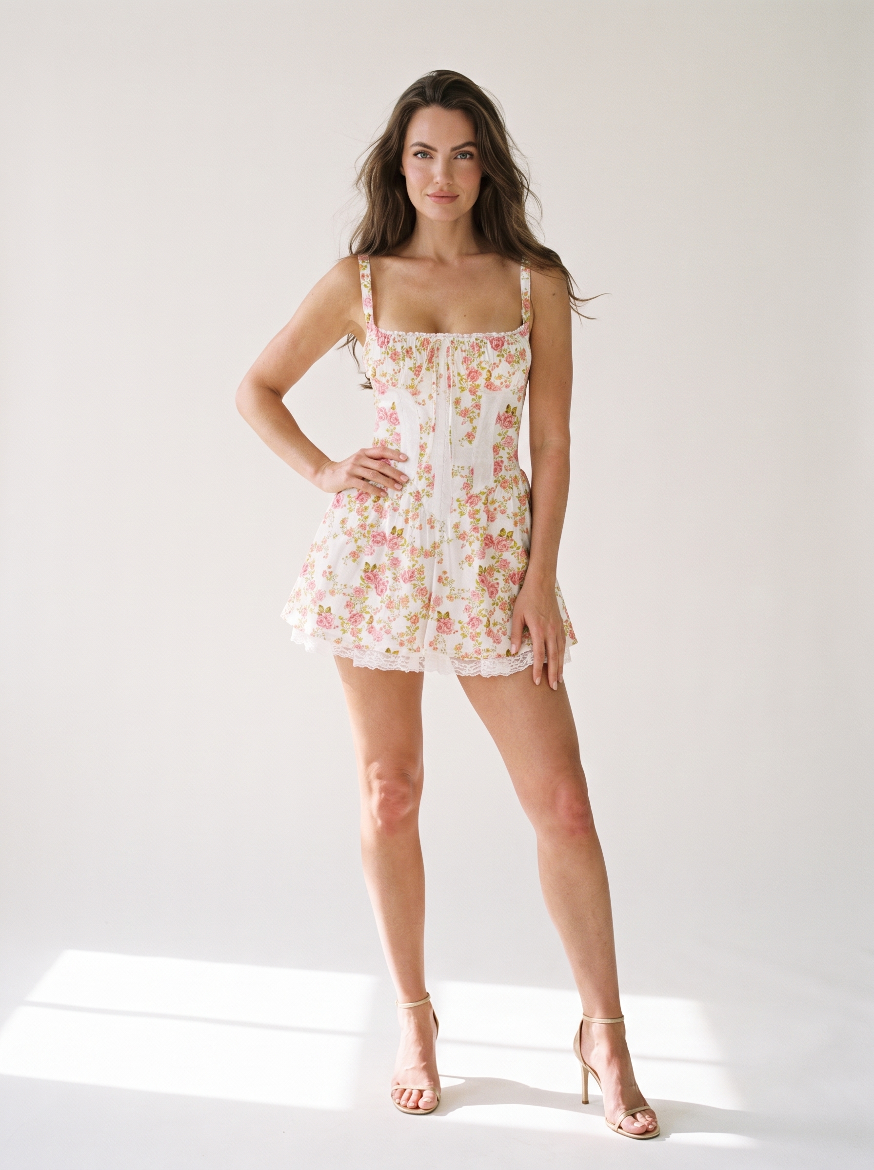 Floral Corset Mini Dress