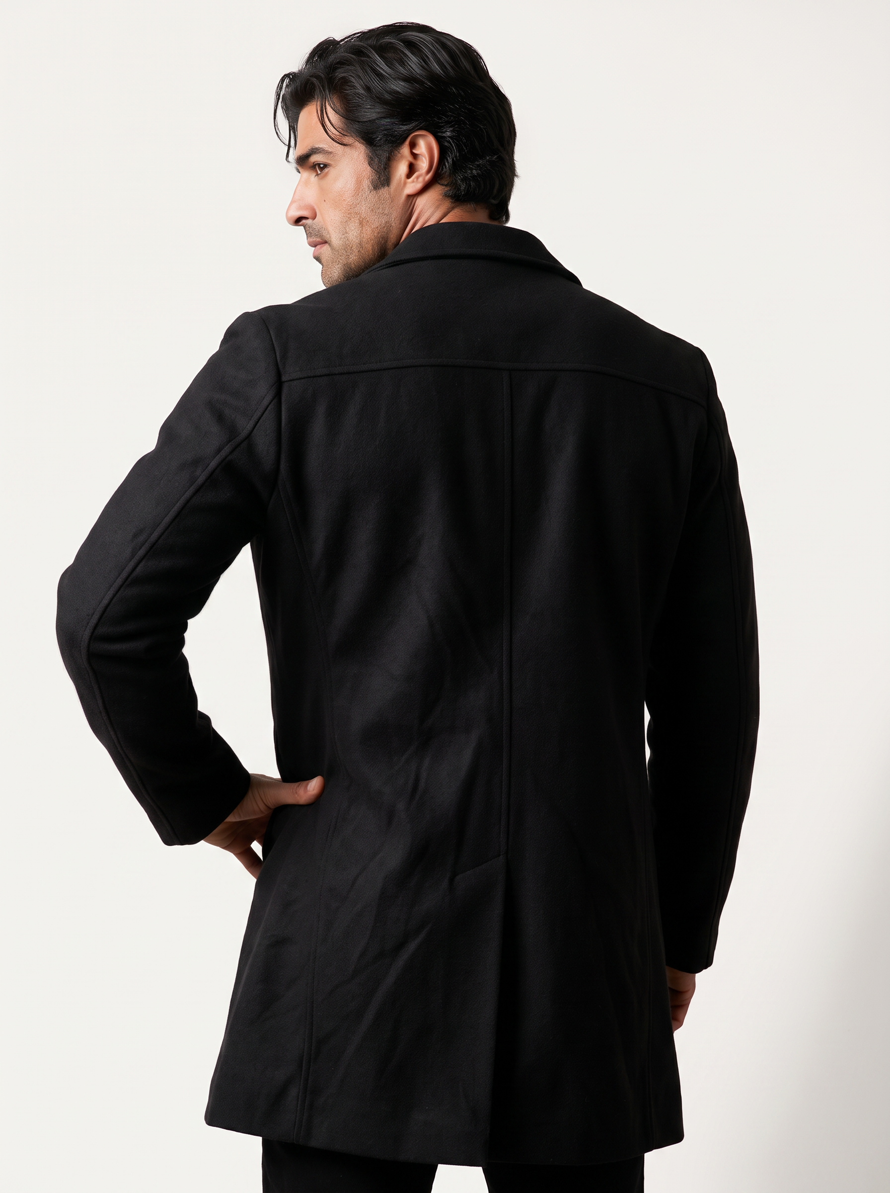 Single-Breasted Wool Overcoat