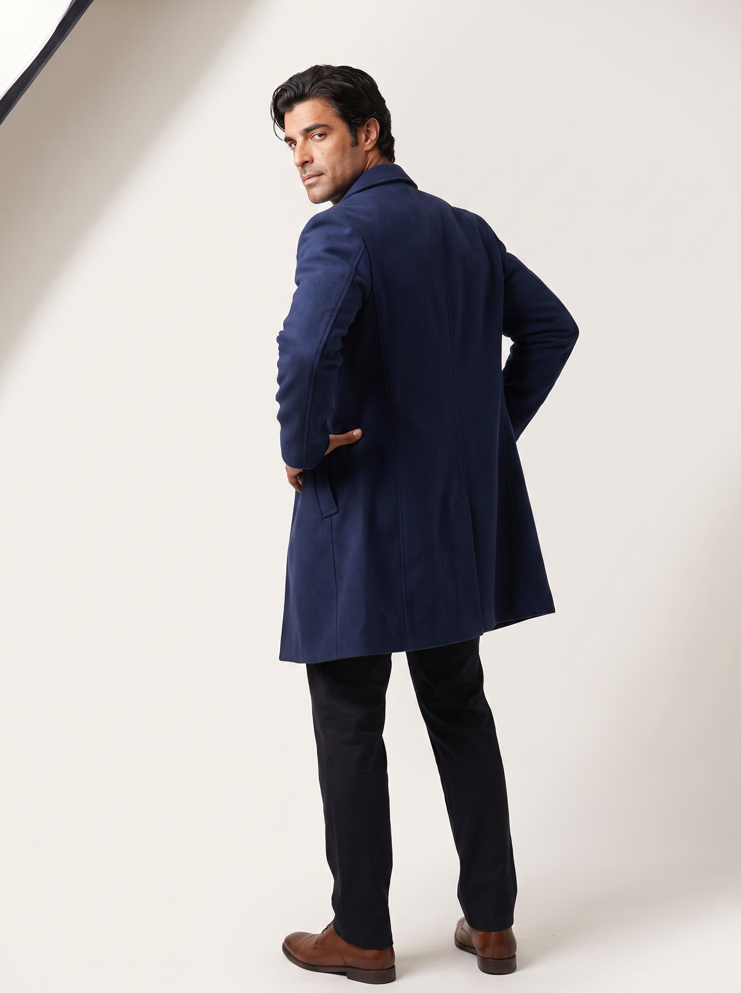 Single-Breasted Wool Overcoat