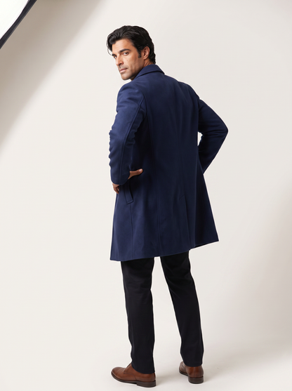Single-Breasted Wool Overcoat