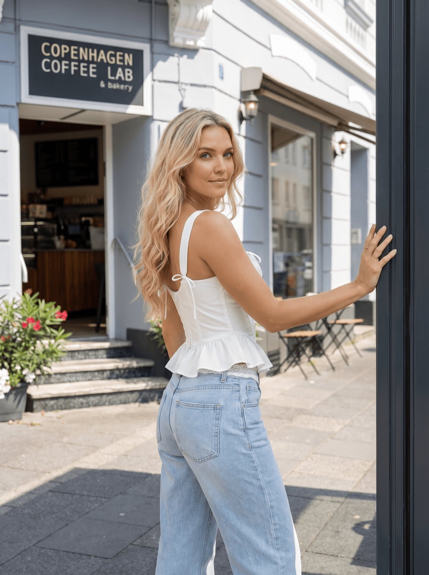 Pearl Corset Peplum Top - vencé