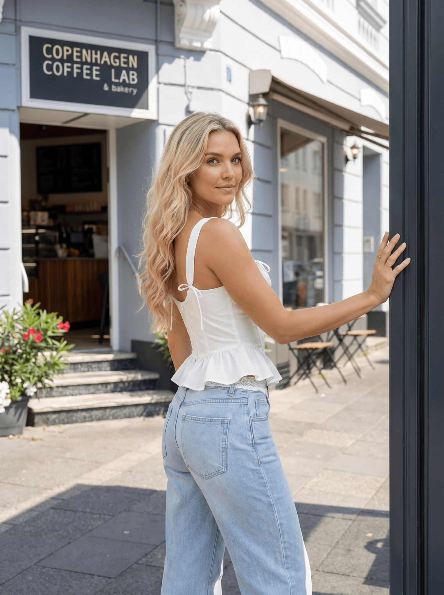 Pearl Corset Peplum Top - vencé