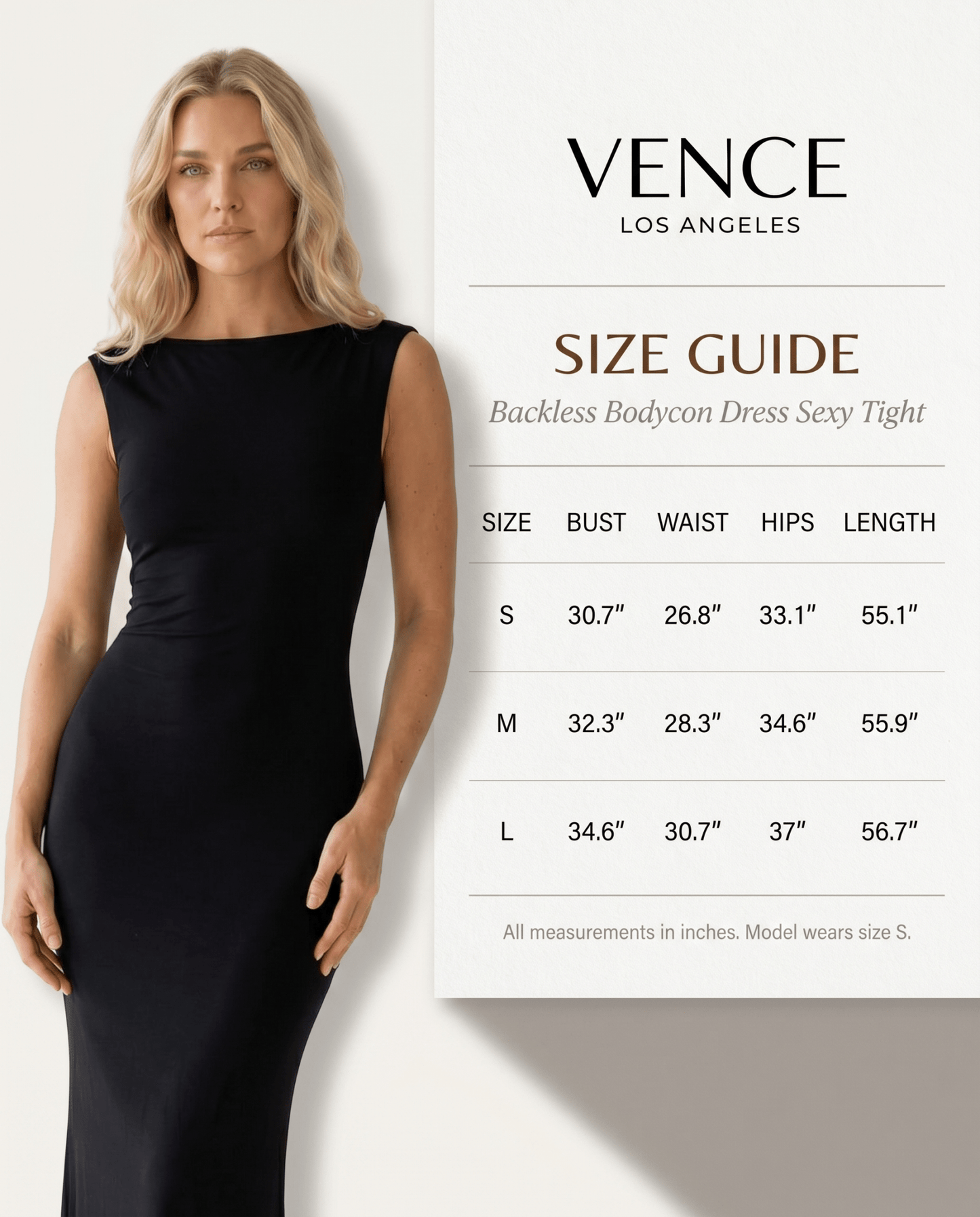 Polyester Backless Bodycon Dress - vencé