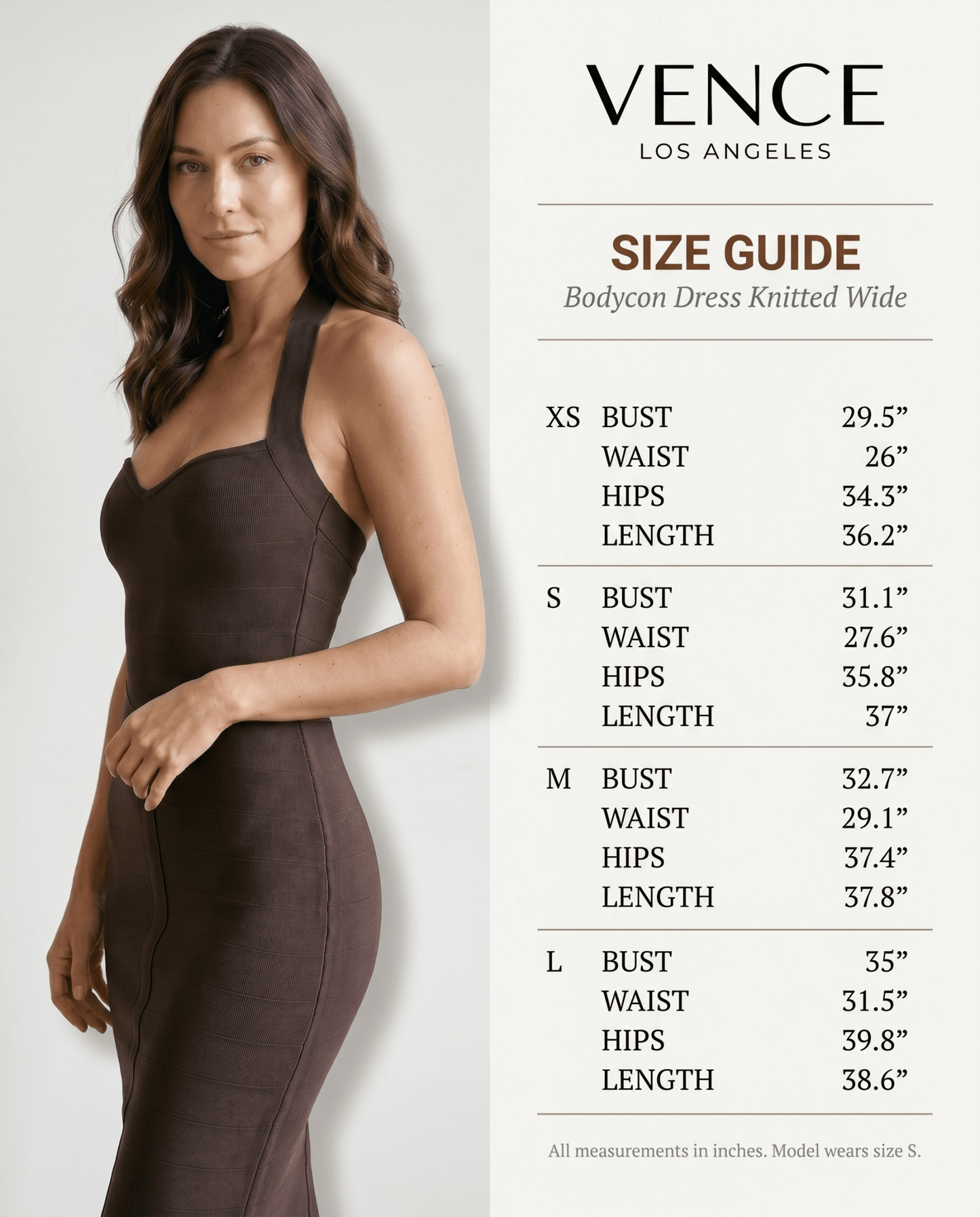 Polyester Bodycon Dress - vencé