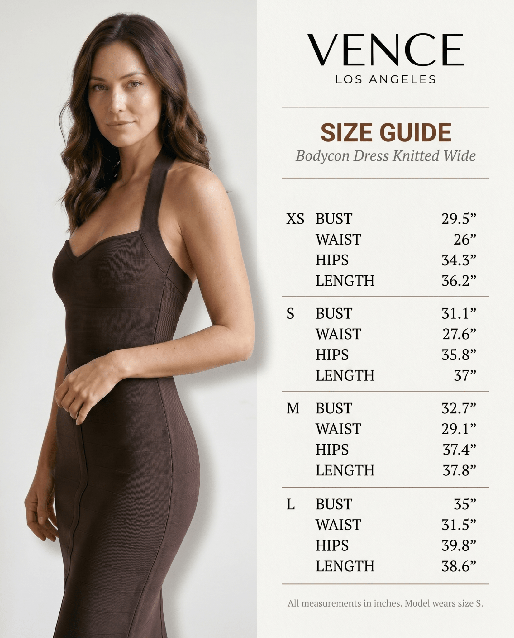 Polyester Bodycon Dress - vencé