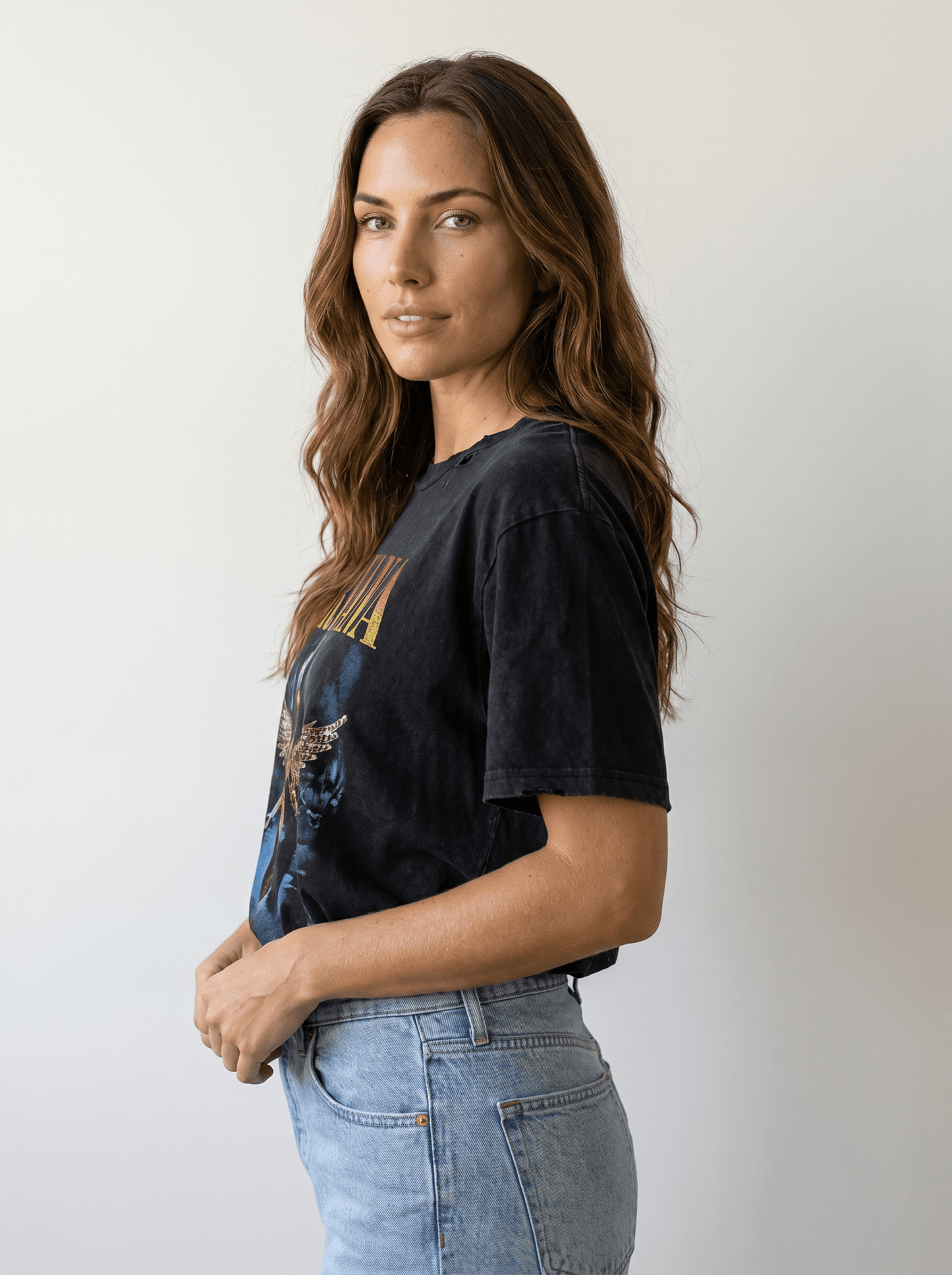 Relaxed Rock Band Tees T-Shirt - vencé