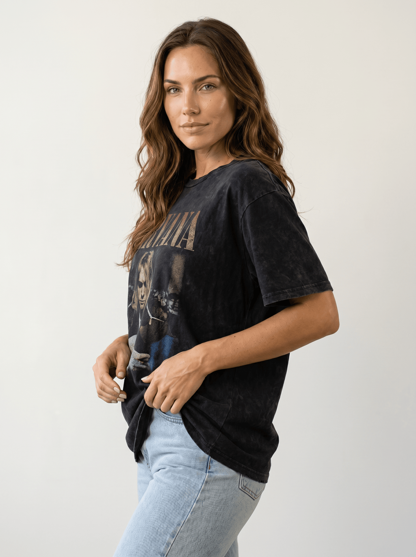 Relaxed Rock Band Tees T-Shirt - vencé