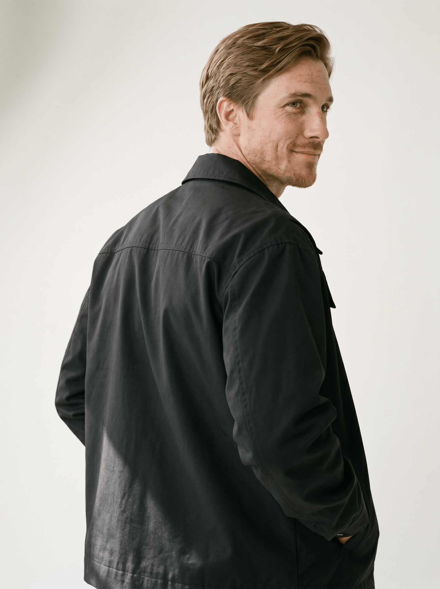 Retro Lapel Mens Bomber Jacket - vencé