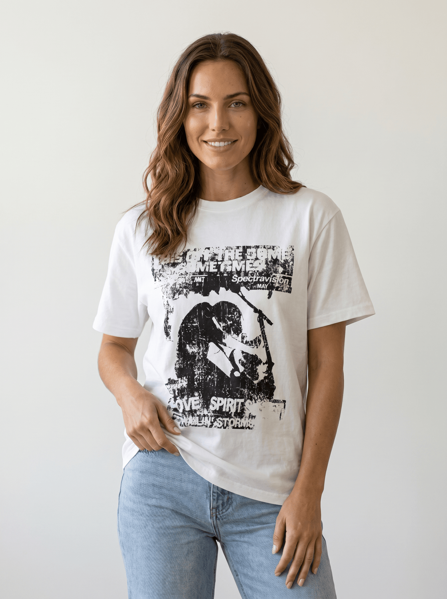 Rock Band Graphic Cotton Tee - vencé