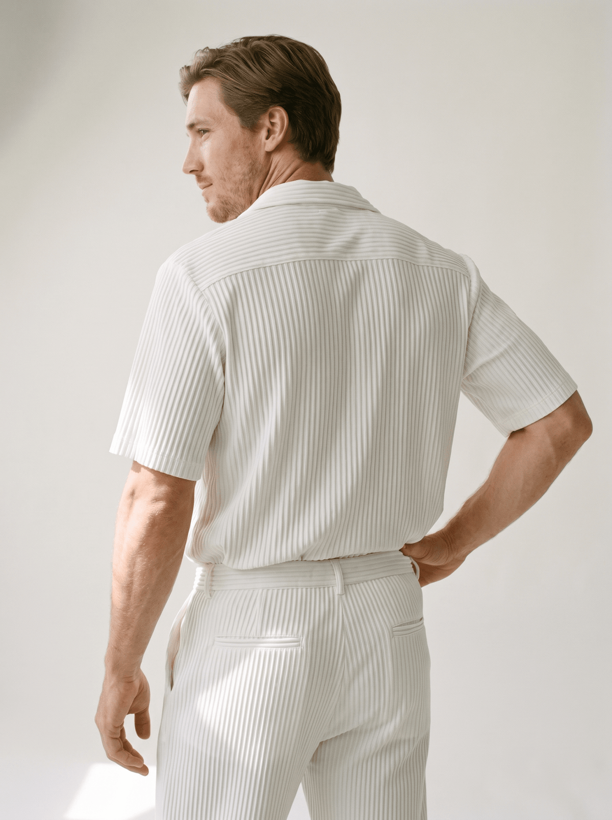 Short-Sleeve Shirt & Trouser Set - vencé