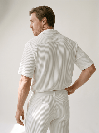 Short-Sleeve Shirt & Trouser Set - vencé