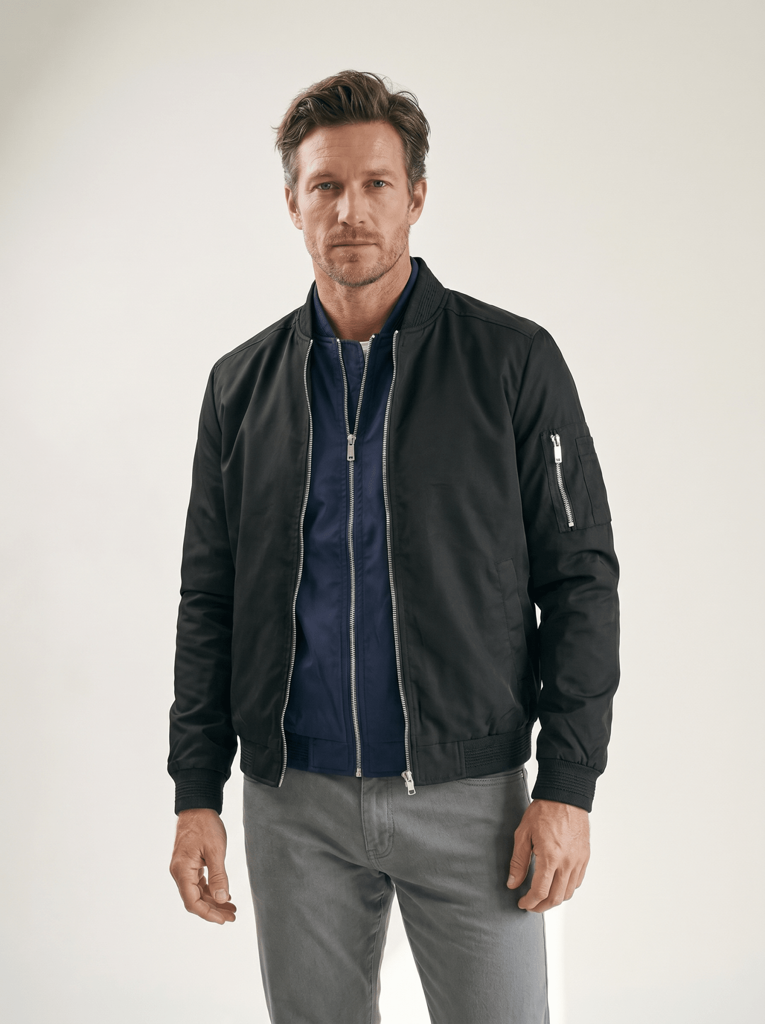 Sleeve - Pocket MA - 1 Mens Bomber Jacket - vencé