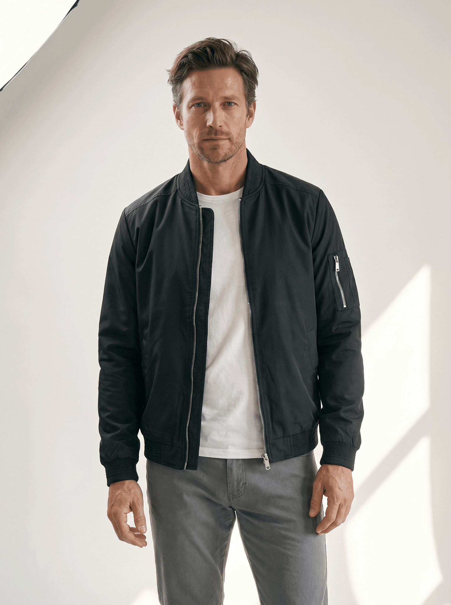Sleeve - Pocket MA - 1 Mens Bomber Jacket - vencé