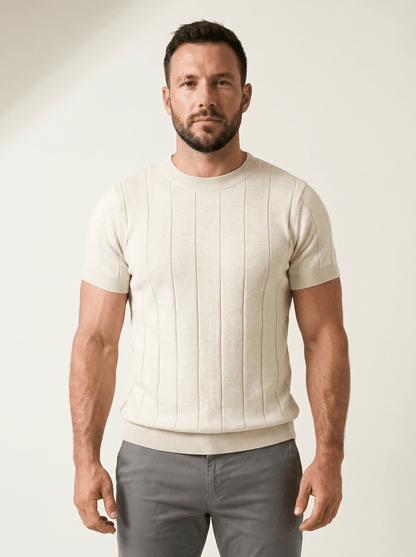 Slim Crew Knit Tee - vencé