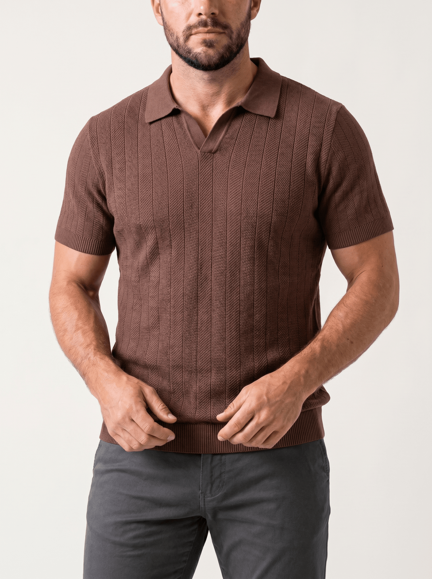 Soft Knit Polo Shirt - vencé