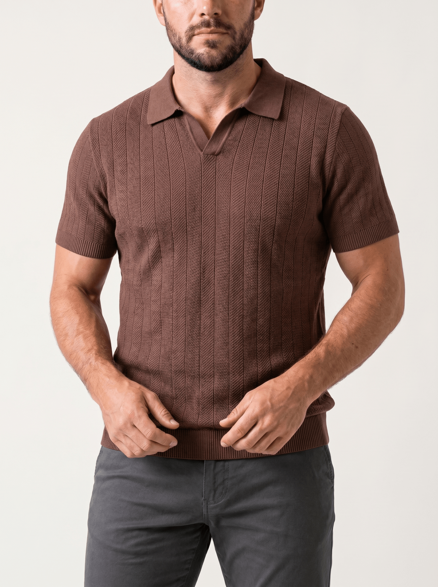 Soft Knit Polo Shirt - vencé