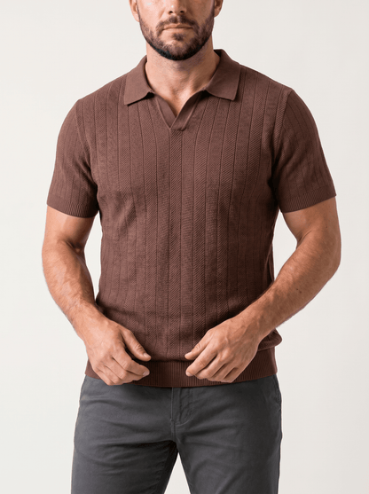 Soft Knit Polo Shirt - vencé