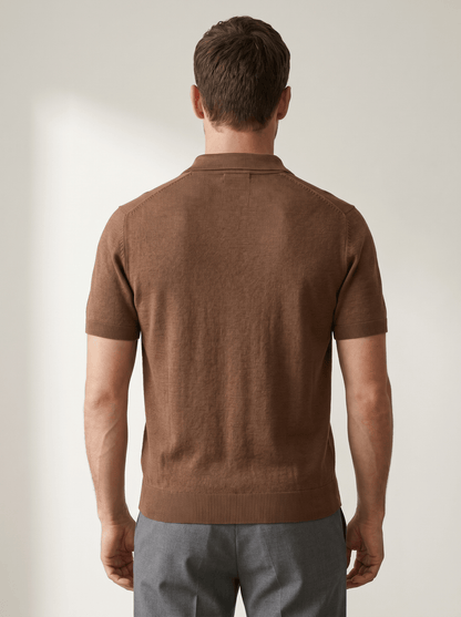 Soft Knit Polo Shirt - vencé
