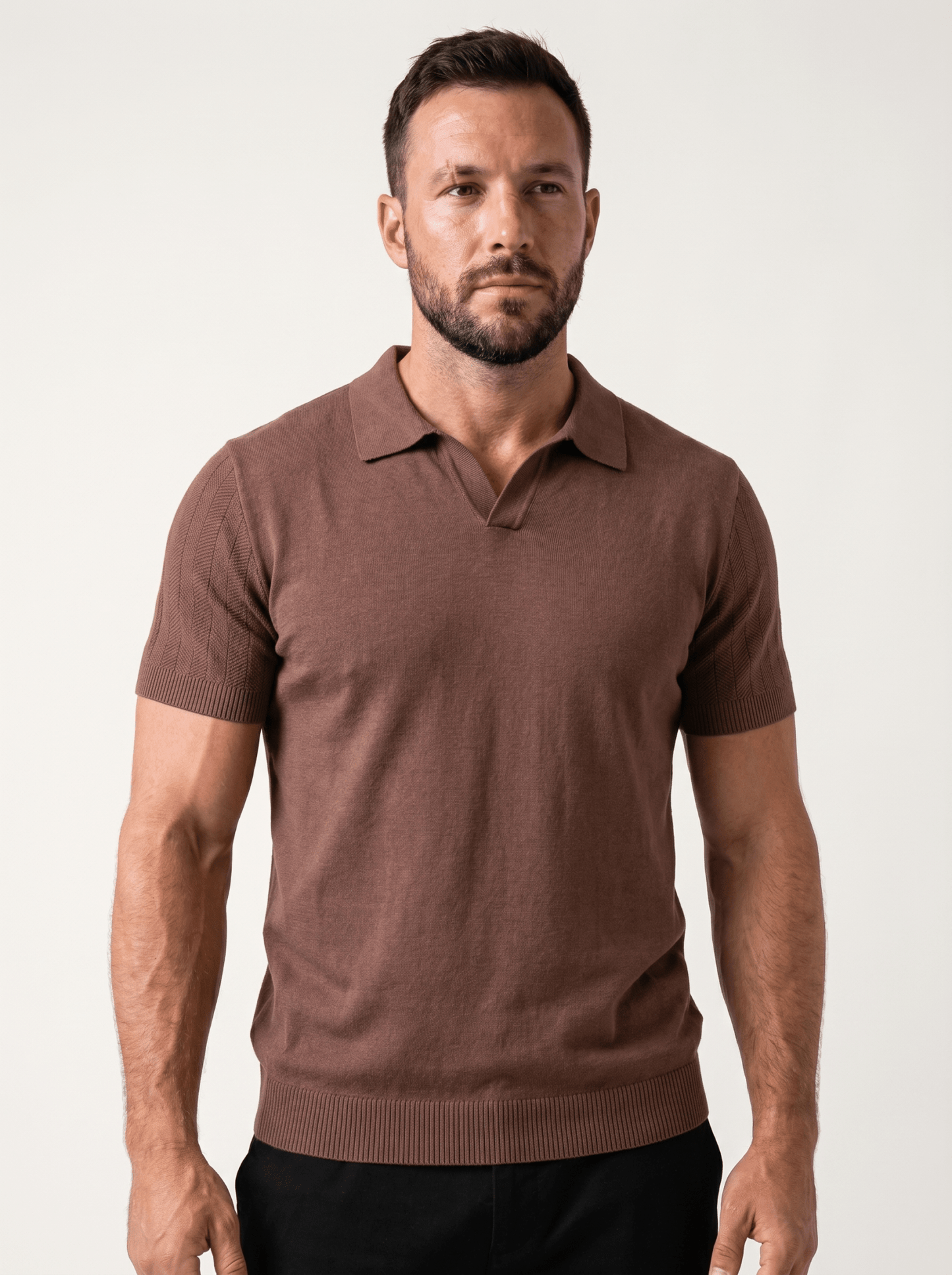 Soft Knit Polo Shirt - vencé