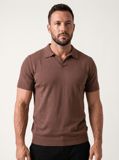 Soft Knit Polo Shirt - vencé