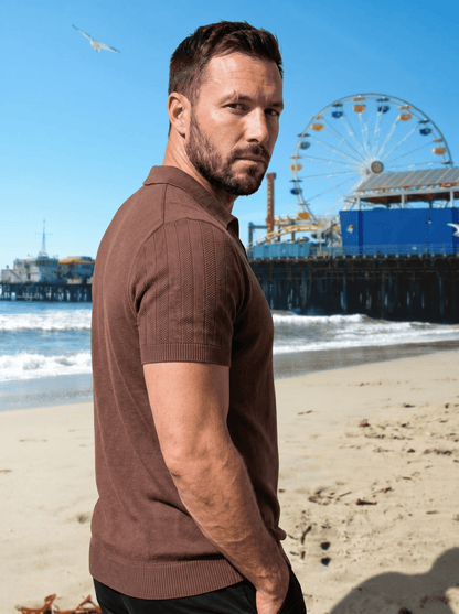 Soft Knit Polo Shirt - vencé
