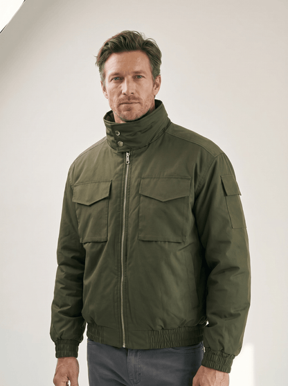 Stand - Collar Padded Workwear Bomber Jacket - vencé