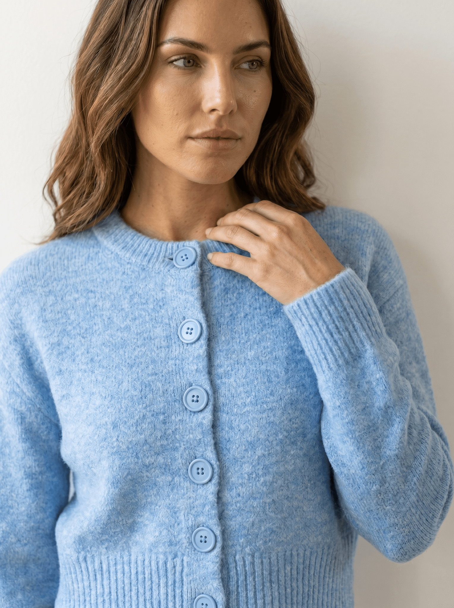 Stripe Open-Knit Mohair Cropped Sweater - vencé