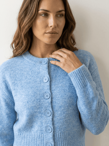 Stripe Open-Knit Mohair Cropped Sweater - vencé