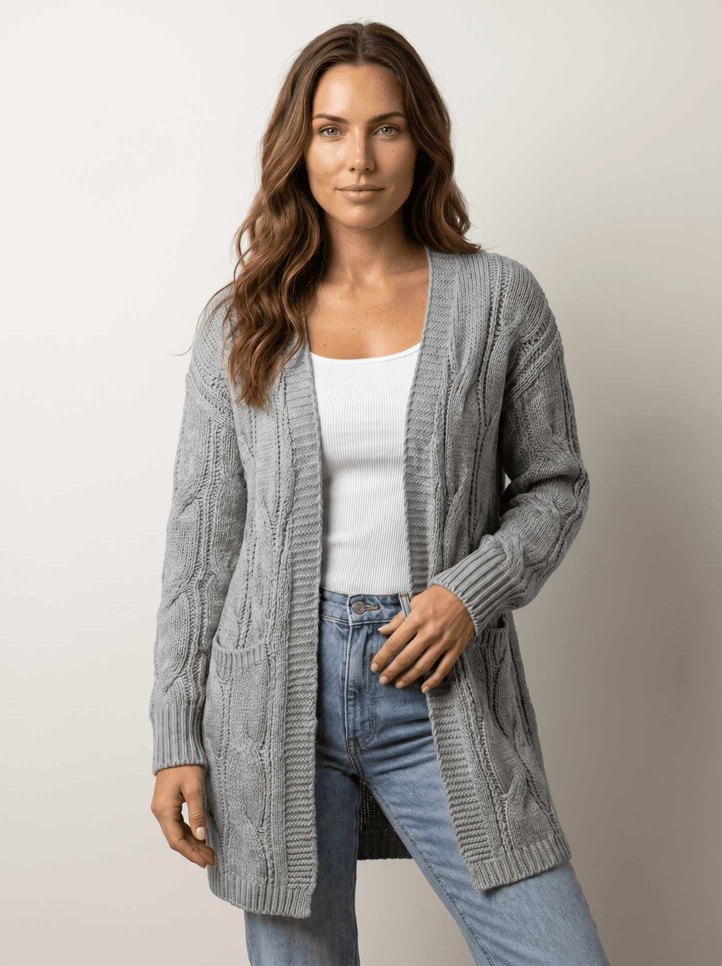 Stripe Open-Knit Mohair Cropped Sweater - vencé