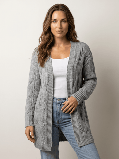 Stripe Open-Knit Mohair Cropped Sweater - vencé